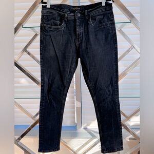 Cultura New York mens black jeans with a little stretch 34 classic 5 pocket